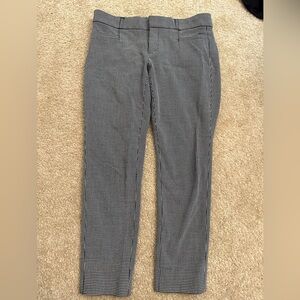 Banana Republic Black and White Patterned Pants